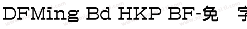 DFMing Bd HKP BF字体转换